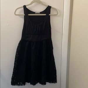 Modcloth black iced tea dress size medium